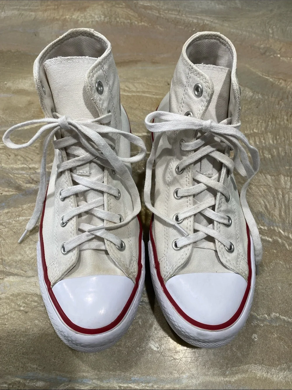 Converse All Star Chuck Taylor High Top White Sneakers Kid’s 5
